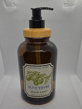 Olive Thyme Hand Soap - Glads Amber Bottle with Pump 19.5 fl oz